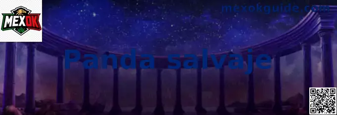 Vista principal del juego Panda salvaje con entorno natural